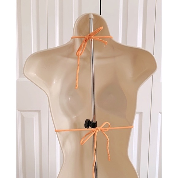 OCEAN PACIFIC (OP) Sz Jr. L 11-13 Creamsicle Orange Triangle String Bikini - Picture 3 of 6